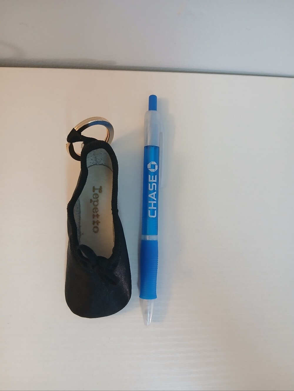 Repetto Paris Black Ballet Bag Charm/ Keychain, Satin And Leather